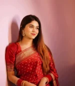 জাপানি সিল্ক আফসান প্রিন্ট[ব্লাউজ পিস সহ] J2025-S03 - Image 2