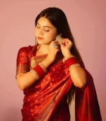 জাপানি সিল্ক আফসান প্রিন্ট[ব্লাউজ পিস সহ] J2025-S03 - Image 3