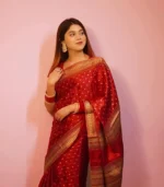 জাপানি সিল্ক আফসান প্রিন্ট[ব্লাউজ পিস সহ] J2025-S03