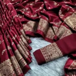 জাপানি সিল্ক আফসান প্রিন্ট[ব্লাউজ পিস সহ] J2025-S09