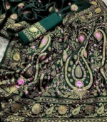 জাপানি সিল্ক আফসান প্রিন্ট[ব্লাউজ পিস সহ] J2025-S10 - Image 2