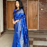 জাপানি সিল্ক আফসান প্রিন্ট[ব্লাউজ পিস সহ] J2025-S08