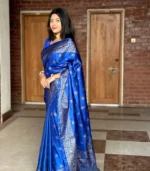 জাপানি সিল্ক আফসান প্রিন্ট[ব্লাউজ পিস সহ] J2025-S08