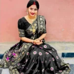 জাপানি সিল্ক আফসান প্রিন্ট[ব্লাউজ পিস সহ] J2025-S12