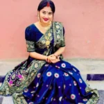জাপানি সিল্ক আফসান প্রিন্ট[ব্লাউজ পিস সহ] J2025-S15