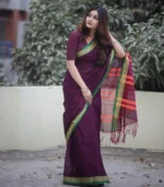 আড়ং কোয়ালিটি পিওর কটন [রানিং ব্লাউজ পিস সহ] C2025-S18 - Image 2