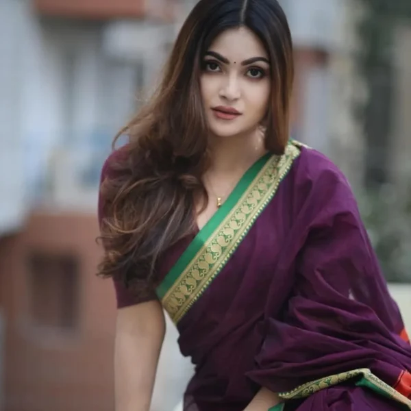 আড়ং কোয়ালিটি পিওর কটন [রানিং ব্লাউজ পিস সহ] C2025-S18
