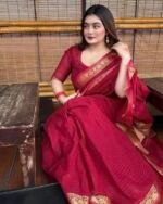 আড়ং কোয়ালিটি পিওর কটন [রানিং ব্লাউজ পিস সহ] C2025-S17