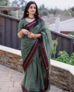 আড়ং কোয়ালিটি পিওর কটন [রানিং ব্লাউজ পিস সহ] C2025-S21 - Image 3