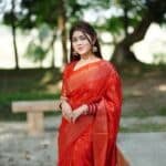 জাপানি সিল্ক আফসান প্রিন্ট[ব্লাউজ পিস সহ] J2025-S20