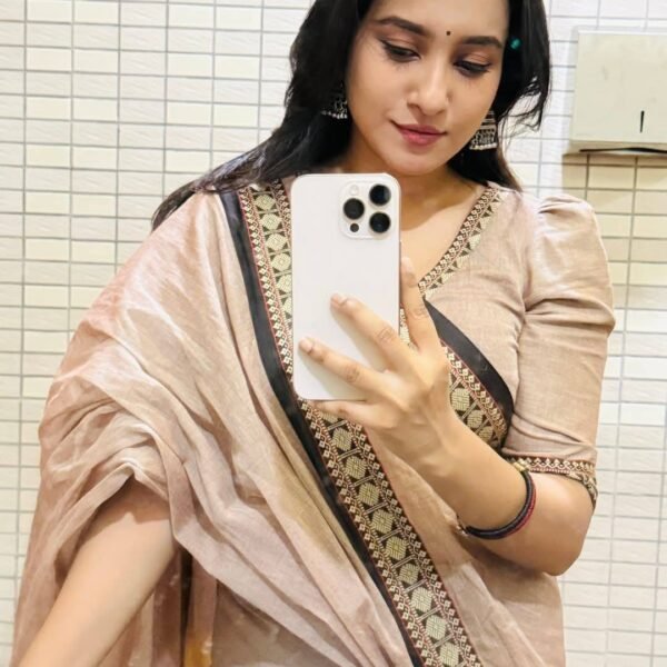 আড়ং কোয়ালিটি পিওর কটন [রানিং ব্লাউজ পিস সহ] C2025-S75