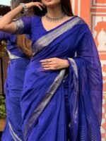 আড়ং কোয়ালিটি পিওর কটন [রানিং ব্লাউজ পিস সহ] C2025-S78 - Image 2
