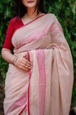 আড়ং কোয়ালিটি পিওর কটন [রানিং ব্লাউজ পিস সহ] C2025-S77