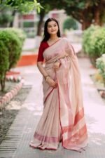 আড়ং কোয়ালিটি পিওর কটন [রানিং ব্লাউজ পিস সহ] C2025-S77 - Image 5