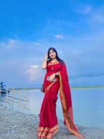 আড়ং কোয়ালিটি পিওর কটন [রানিং ব্লাউজ পিস সহ] C2025-S71