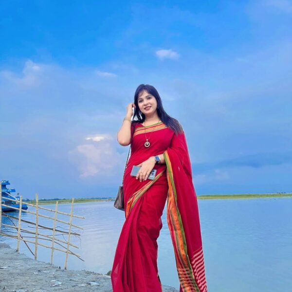 আড়ং কোয়ালিটি পিওর কটন [রানিং ব্লাউজ পিস সহ] C2025-S71