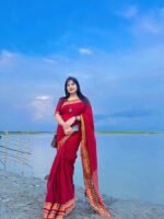 আড়ং কোয়ালিটি পিওর কটন [রানিং ব্লাউজ পিস সহ] C2025-S71 - Image 2