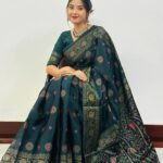 জাপানি সিল্ক আফসান প্রিন্ট[ব্লাউজ পিস সহ] J2025-S178
