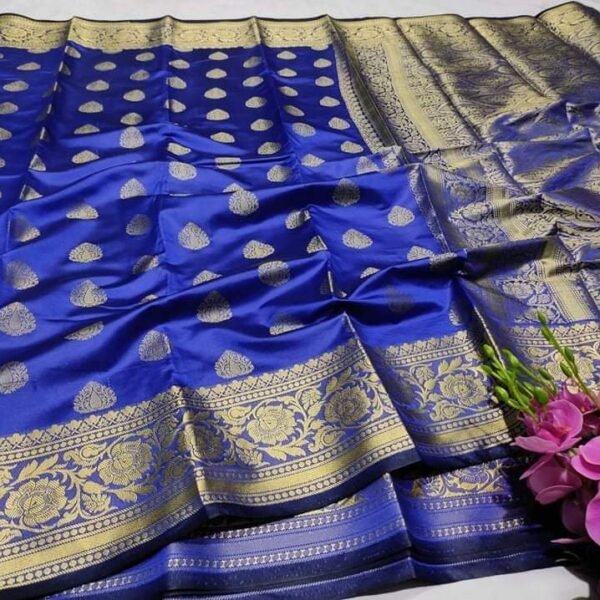সফ্ট সিল্ক কাতান [ব্লাউজ পিস সহ] K2025-S95