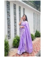 সফ্ট সিল্ক কাতান [ব্লাউজ পিস সহ] K2025-S103 - Image 2