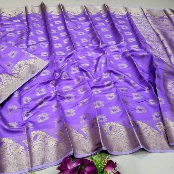 সফ্ট সিল্ক কাতান [ব্লাউজ পিস সহ] K2025-S104