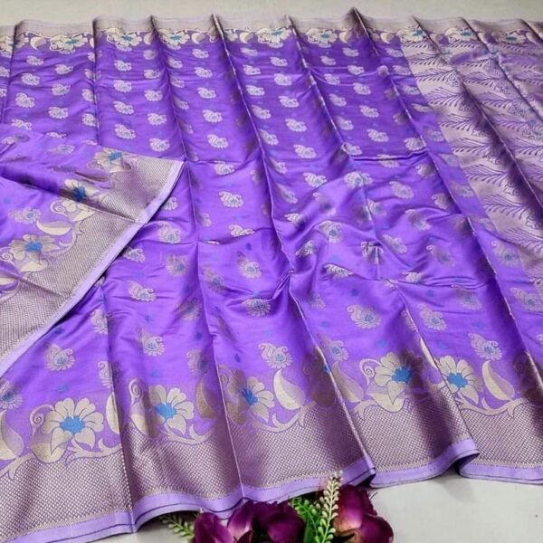 সফ্ট সিল্ক কাতান [ব্লাউজ পিস সহ] K2025-S105