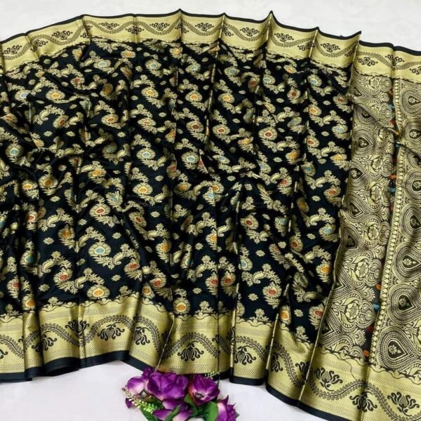 সফ্ট সিল্ক কাতান [ব্লাউজ পিস সহ] K2025-S107