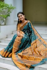 সফ্ট সিল্ক তামা কাতান [ব্লাউজ পিস সহ] K2025-S147