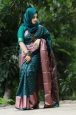 সফ্ট সিল্ক তামা কাতান [ব্লাউজ পিস সহ] K2025-S149