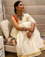 আড়ং কোয়ালিটি পিওর কটন [রানিং ব্লাউজ পিস সহ] C2025-S31