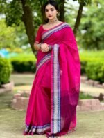 আড়ং কোয়ালিটি পিওর কটন [রানিং ব্লাউজ পিস সহ] C2025-S34