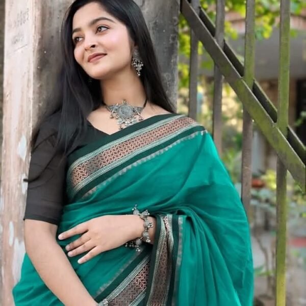 আড়ং কোয়ালিটি পিওর কটন [রানিং ব্লাউজ পিস সহ] C2025-S55