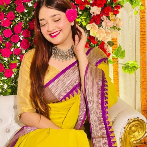 আড়ং কোয়ালিটি পিওর কটন [রানিং ব্লাউজ পিস সহ] C2025-S22