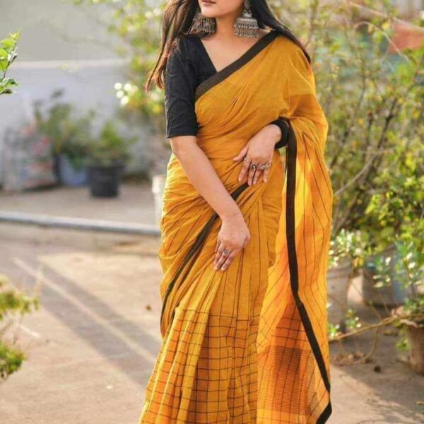 আড়ং কোয়ালিটি পিওর কটন [রানিং ব্লাউজ পিস সহ] C2025-S67