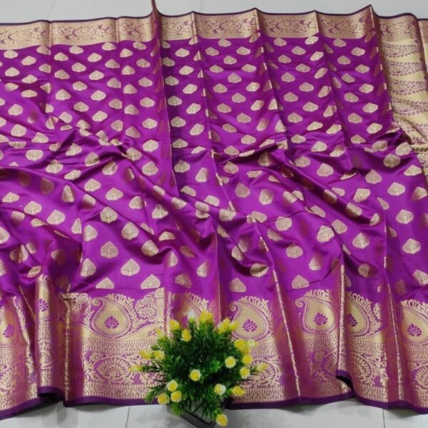 সফ্ট সিল্ক কাতান [ব্লাউজ পিস সহ] K2025-S143