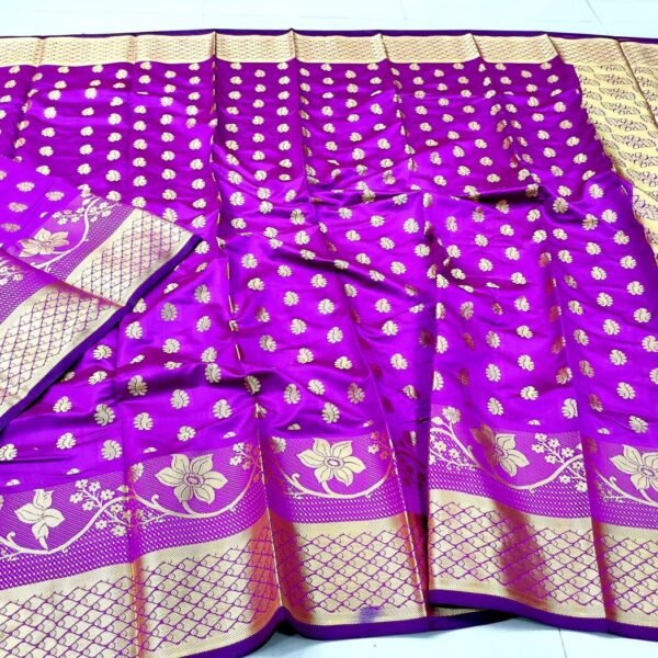সফ্ট সিল্ক কাতান [ব্লাউজ পিস সহ] K2025-S86
