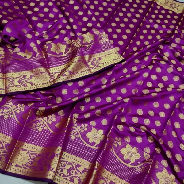 সফ্ট সিল্ক কাতান [ব্লাউজ পিস সহ] K2025-S89