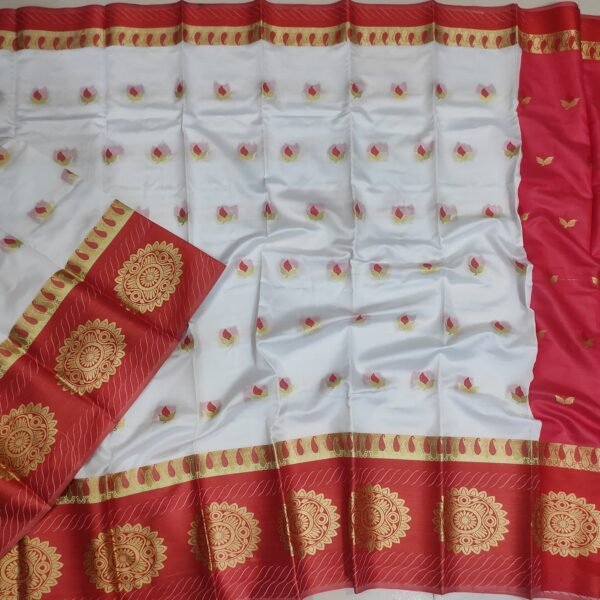 সফ্ট সিল্ক কাতান [ব্লাউজ পিস সহ] K2025-S102