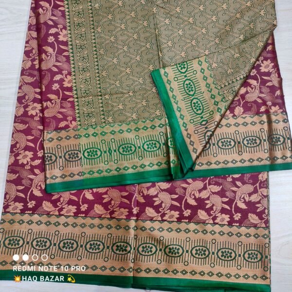 সিল্ক কাঞ্চীপুরম কাতান [ব্লাউজ পিস সহ] Kk2025-S161