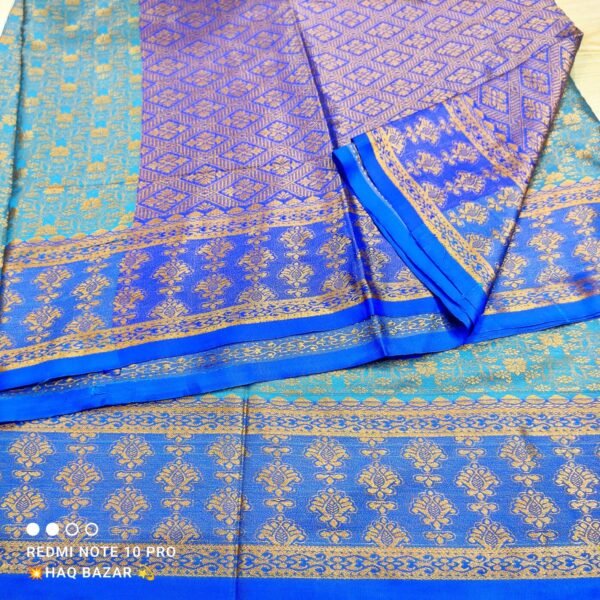 সিল্ক কাঞ্চীপুরম কাতান [ব্লাউজ পিস সহ] Kk2025-S165
