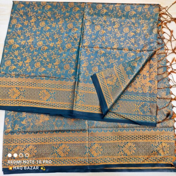 সিল্ক কাঞ্চীপুরম কাতান [ব্লাউজ পিস সহ] Kk2025-S154