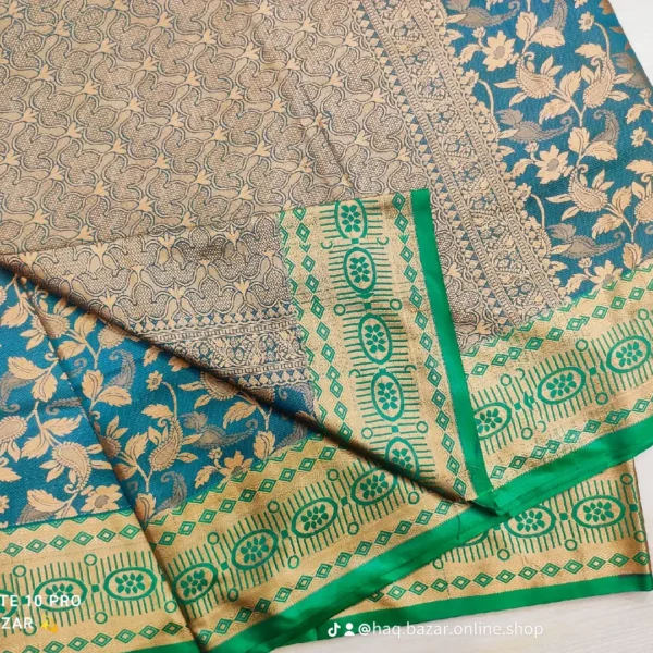 সিল্ক কাঞ্চীপুরম কাতান [ব্লাউজ পিস সহ] Kk2025-S163