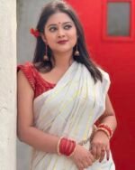 আড়ং কোয়ালিটি পিওর কটন [রানিং ব্লাউজ পিস সহ] C2025-S24