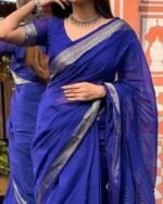 আড়ং কোয়ালিটি পিওর কটন [রানিং ব্লাউজ পিস সহ] C2025-S78