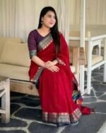 আড়ং কোয়ালিটি পিওর কটন [রানিং ব্লাউজ পিস সহ] C2025-S74