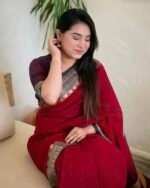 আড়ং কোয়ালিটি পিওর কটন [রানিং ব্লাউজ পিস সহ] C2025-S74 - Image 2