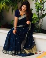 আড়ং কোয়ালিটি পিওর কটন [রানিং ব্লাউজ পিস সহ] C2025-S73