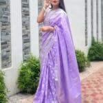 সফ্ট সিল্ক কাতান [ব্লাউজ পিস সহ] K2025-S103