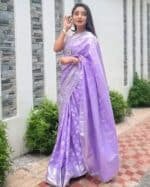 সফ্ট সিল্ক কাতান [ব্লাউজ পিস সহ] K2025-S103