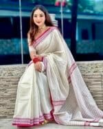 আড়ং কোয়ালিটি পিওর কটন [রানিং ব্লাউজ পিস সহ] C2025-S49